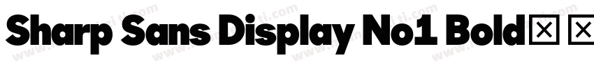 Sharp Sans Display No1 Bold字体转换